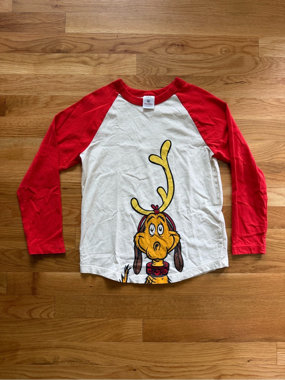 Hanna Andersson The Grinch Max Red & White Raglan Tee